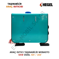 HEGEL TAŞINABİLİR PORTATİF  5KW DİZEL ISITICI 12V