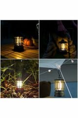 Nostaljik ışığı ayarlanabilir Şarjlı Kamp Lambası Işıldak Fener (Çok Al Az Öde)