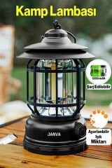 Nostaljik ışığı ayarlanabilir Şarjlı Kamp Lambası Işıldak Fener (Çok Al Az Öde)