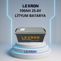 LEXRON 25.6V 100AH LİFEPO4 LİTYUM AKÜ
