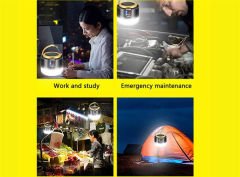 G-300W Kamp Lambası Solar Güneş Enerjili Ampül 26 SMD Led Şarjlı El Feneri Power