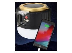 G-300W Kamp Lambası Solar Güneş Enerjili Ampül 26 SMD Led Şarjlı El Feneri Power