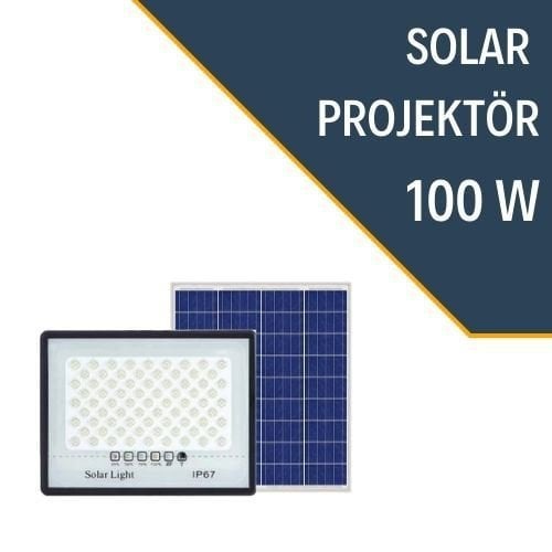 Lexron 100W Solar Projektör (Çok Al Az Öde)