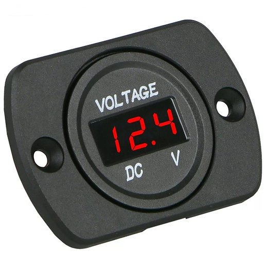 8-32V DC Arası Çalışan Tekli Kulaklı Pano Tip Voltmetre