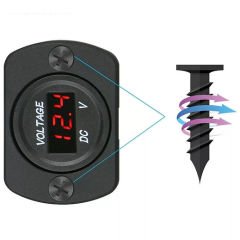 8-32V DC Arası Çalışan Tekli Kulaklı Pano Tip Voltmetre