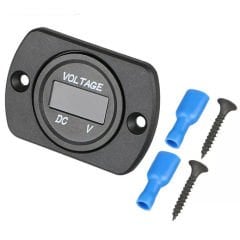 8-32V DC Arası Çalışan Tekli Kulaklı Pano Tip Voltmetre