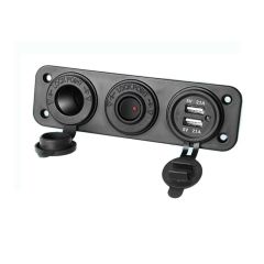 3 LÜ PANO TİP USB ve ÇAKMAKLIK İÇİN KULAKLI APARAT ÜÇLÜ