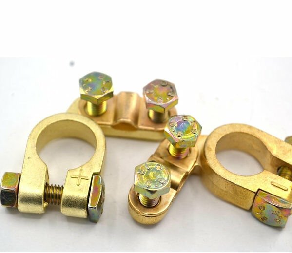 Akü Kutup Başı Terminal Takımı Artı Eksi Set Zamak Alaşım