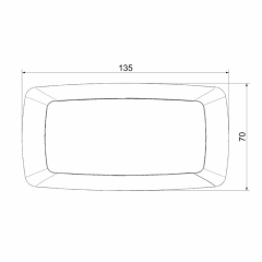 SANEL 12V İç Mekan Lamba Sıcak Beyaz Işık 34 Ledli Dokunmatik Anahtarlı