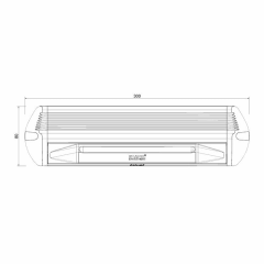 SANEL 12V-24V Dc 36 Power LED Lamba Su Geçirmez Beyaz Işık Aluminyum Soğutuculu