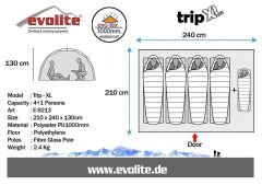 Evolite Trip XL 4+1 Kişilik Çadır