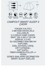 Campout Smart Sleep 3 Çadır
