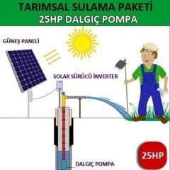 25HP 18.5kW 3 FAZ 380V DALGIÇ POMPA - TARIMSAL SULAMA SİSTEMİ