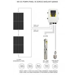 HEGEL DC Solar Dalgıç Pompa (Paslanmaz) - 48 Volt 15,5 Amper 750w