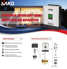 Sunon-E Tam Sinüs Akıllı İnverter 24V 2.4KW (450-500VDC)