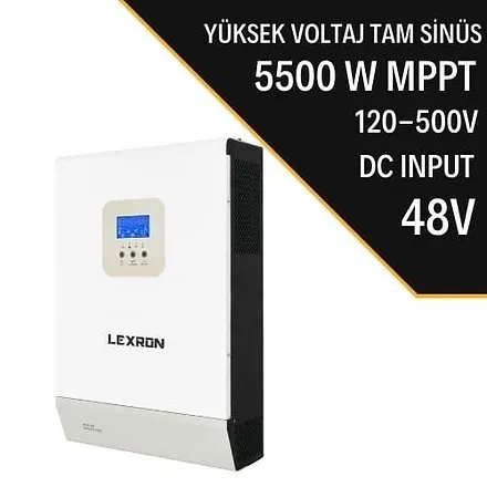 Lexron 5500W MPPT 120-500V PV INPUT 100A MPPT INVERTER PARALLENEBİLİR