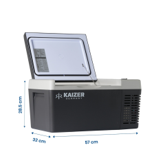 KAIZER KZR-18 Litre 12/24V Taşınabilir Araç Buzdolabı