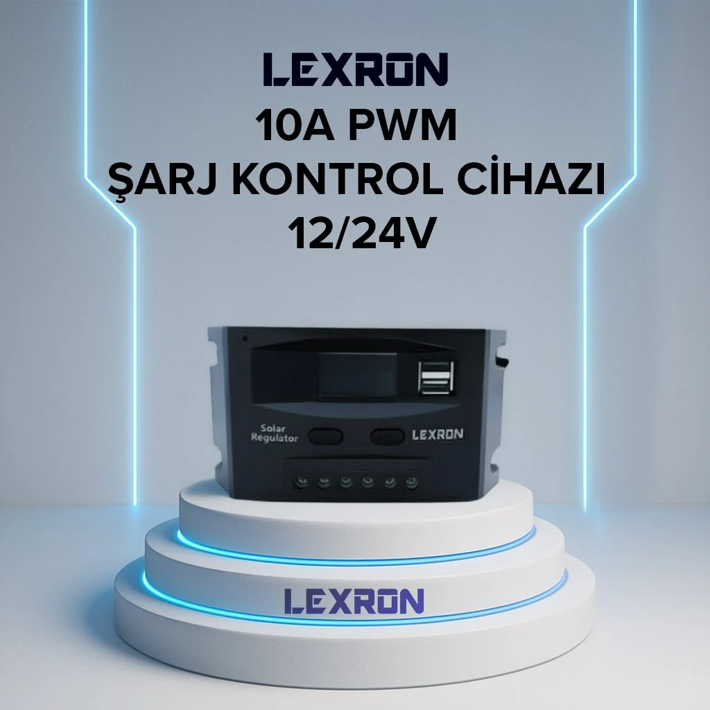 Lexron 10 Amper PWM Şarj Kontrol Cihazı