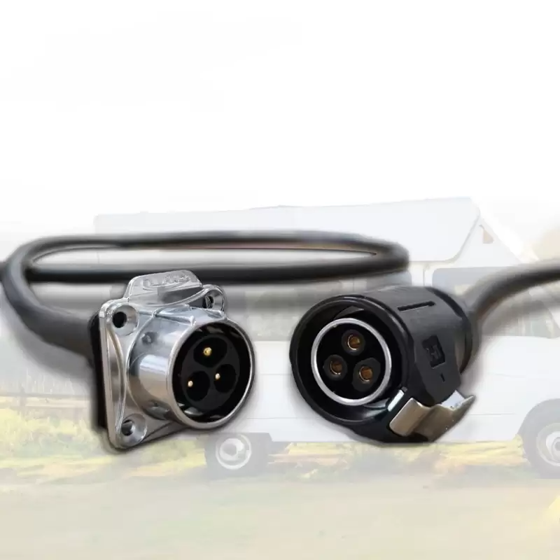 Kamp- Karavan Dış Elektrik Besleme Soketi - Dişi/ Erkek Set