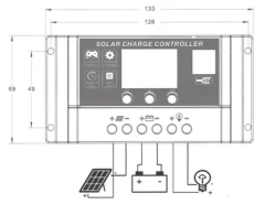 Mexxsun PWM 10A Şarj Kontrol Cihazı 12/24V (AT10)