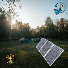 150 WATT Monokristal Katlanır Güneş Paneli (3X50W)