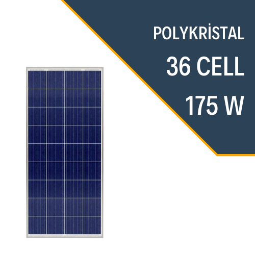 LEXRON 175W POLİKRİSTAL GÜNEŞ PANELİ