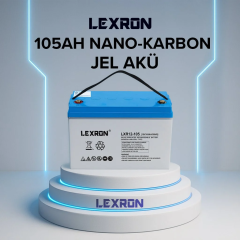 Lexron 105AH Jel Akü Derin Döngü Deep Cycle