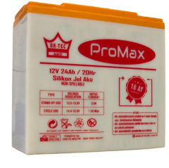 Ortec Promax 12V 24 AH Amper Elektrikli Motosiklet Aküsü 5'li set