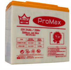 Ortec Promax 12V 24 AH Amper Elektrikli Motosiklet Aküsü