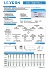 Lexron 160 Ah Derin Döngü Deep Cycle Jel Akü