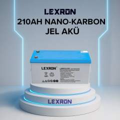 Lexron 210AH Jel Akü Derin Döngü Deep Cycle