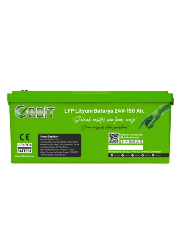 Orbit 24V 150Ah LiFePO4 Lityum Akü - GU Serial