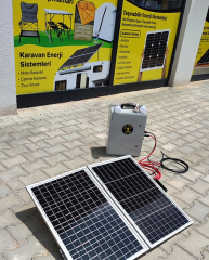 100 WATT Monokristal Katlanır Güneş Paneli (2x50W)