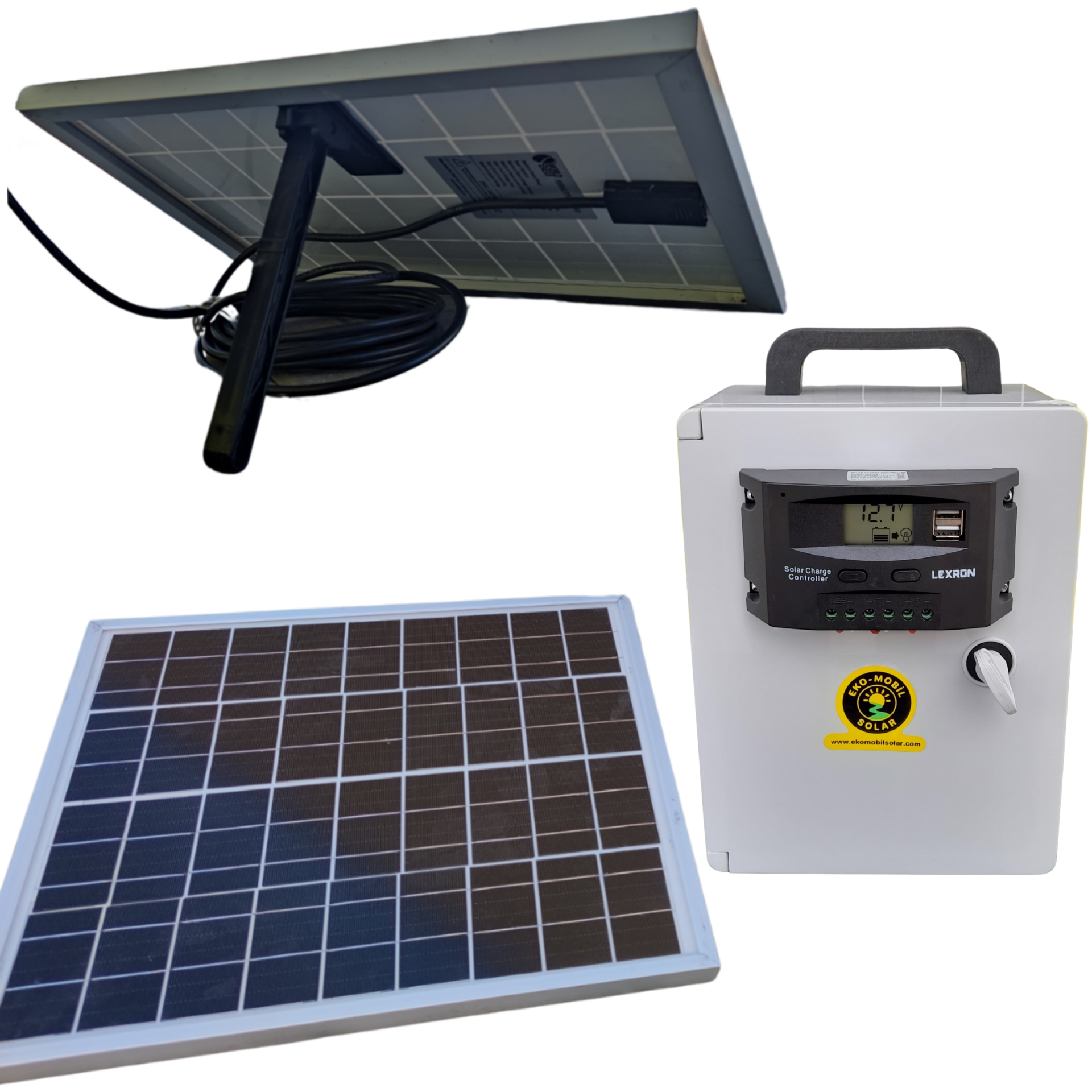 Eko-Mobil Solar Eko Taşınabilir Güç Kaynağı 50W Panelli