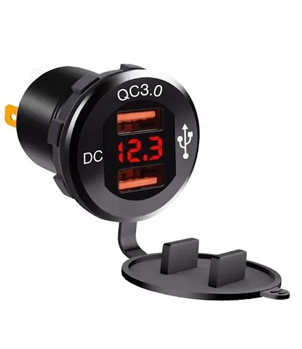 Hızlı Şarj/ Voltmetre 12/24V