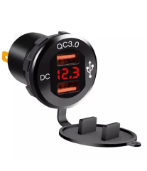 Hızlı Şarj/ Voltmetre 12/24V