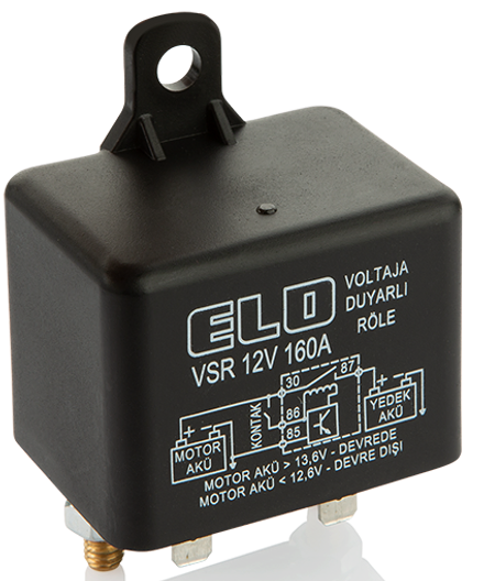 Elo Akü Ayırıcı Gerilime Duyarlı Akılıı VSR Röle