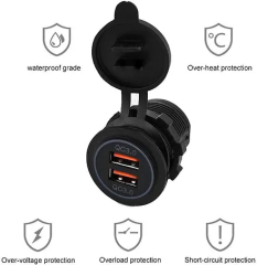 İkili Usb Şarj Cihazı - QC 3.0 Hızlı Şarj