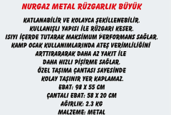 Nurgaz Metal Rüzgarlık Büyük