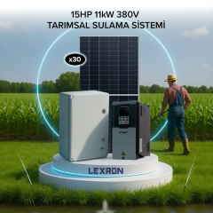 15HP 11kW 3FAZ 380V Güneş Enerjili Tarımsal Sulama Sistemi