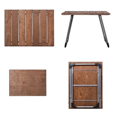 Ahşap Katlanır Kamp Masası