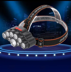 USB Şarjlı 9 LED'li Kafa lambası 4 mod (Çok Al Az Öde)