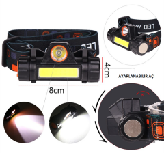 Kafa Lambası USB Şarjlı (Çok Al Az Öde)