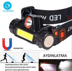 Kafa Lambası USB Şarjlı (Çok Al Az Öde)