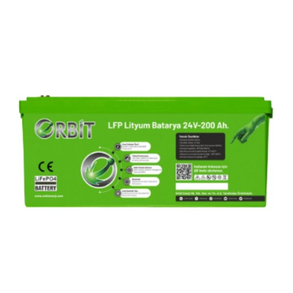 ORBİT 24 V 210 Ah LiFePO4 Lityum Akü