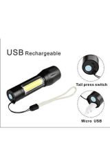 USB Şarjlı El Feneri