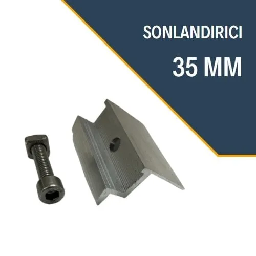 10 adet Güneş Paneli Sonlandırıcı 35mm