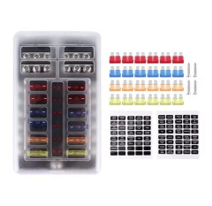 12 SİGORTA KUTUSU 12 Lİ LED İKAZ IŞIKLI ŞASE BARELİ