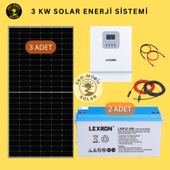3kW Solar Paket Bağ Evi Konteyner