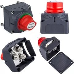 2 AKÜ DEVRE KESİCİ ŞALTERİ 300A 3P 12-48V 1+2 ÇİFT DEVRELİ 2 KADEMELİ